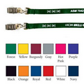 3/8" Polyester Tradeshow Lanyard w/ Double Bulldog Clip (1 Color)